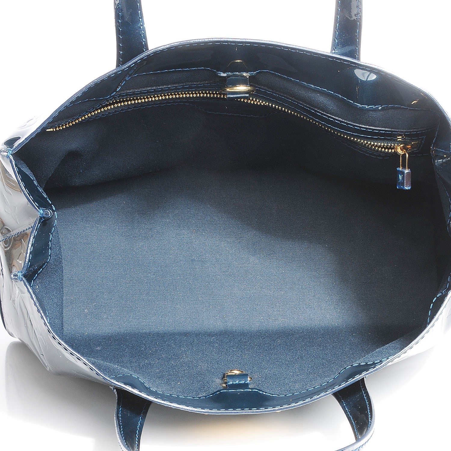 Louis Vuitton Vernis Wilshire PM Blue Nuit 6 of 9