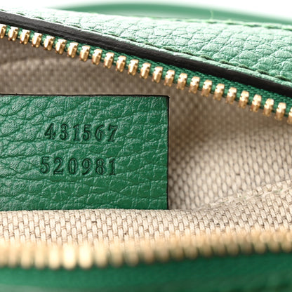 Gucci Pebbled Calfskin Small Soho Disco Bag Emerald Green 7 of 10