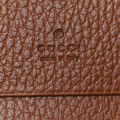 Gucci New Denim GG Monogram Dollar Calfskin Horsebit 1955 Card Case Wallet Blue Tea Cuir Epilog 6 of 7
