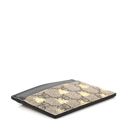 Gucci GG Supreme Monogram Bees Card Holder Black 4 of 6