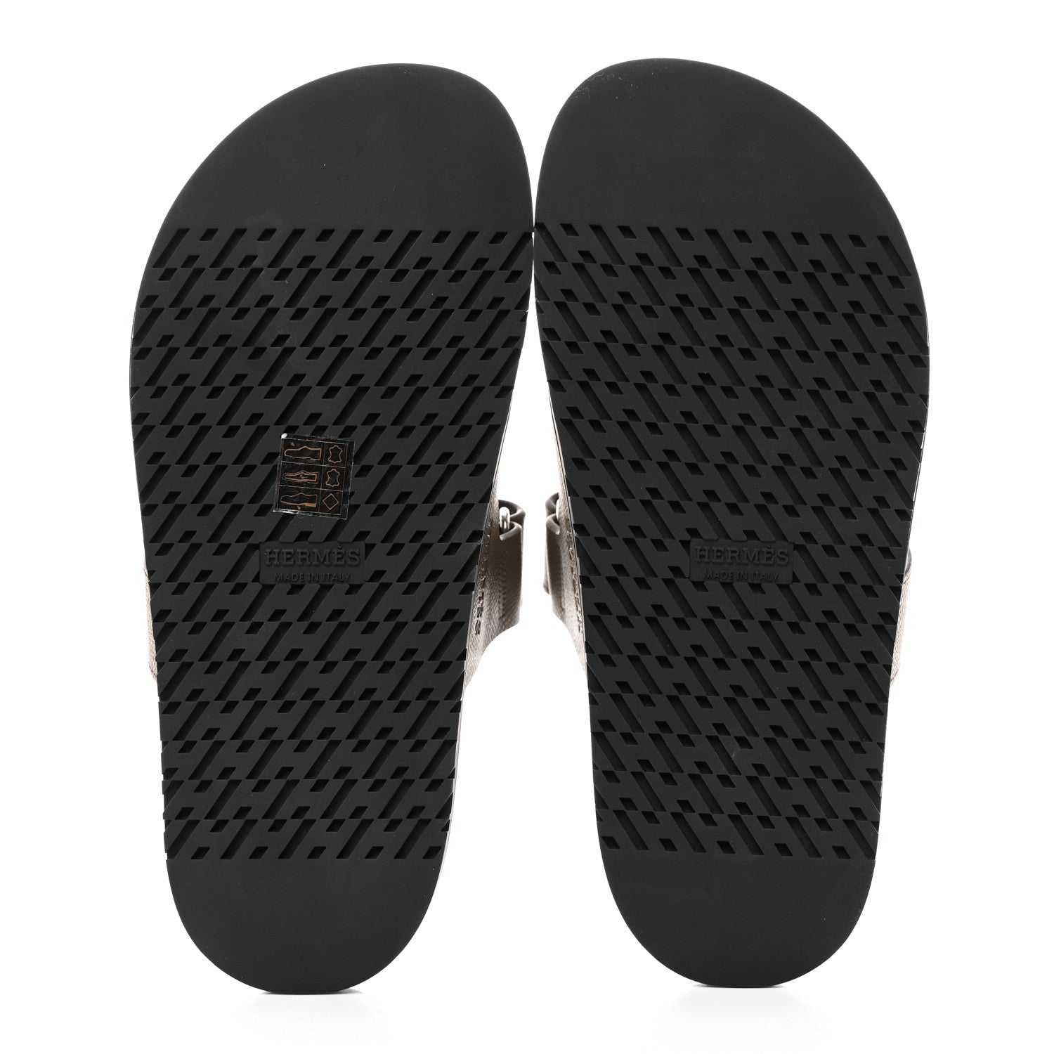 Hermes Epsom Womens Chypre Sandals 36 Etoupe 5 of 9