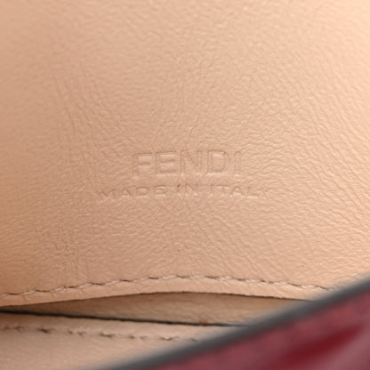 Fendi Nappa Matisse FF Embossed Nano Baguette Charm Barolo 6 of 11