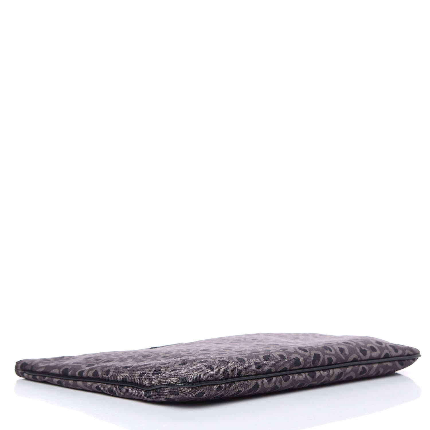 Gucci Canvas Leopard Print Clutch Grey 4 of 9