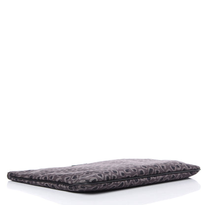 Gucci Canvas Leopard Print Clutch Grey 4 of 9