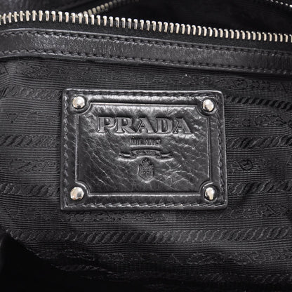 Prada Leather Satchel Nero Black 7 of 9