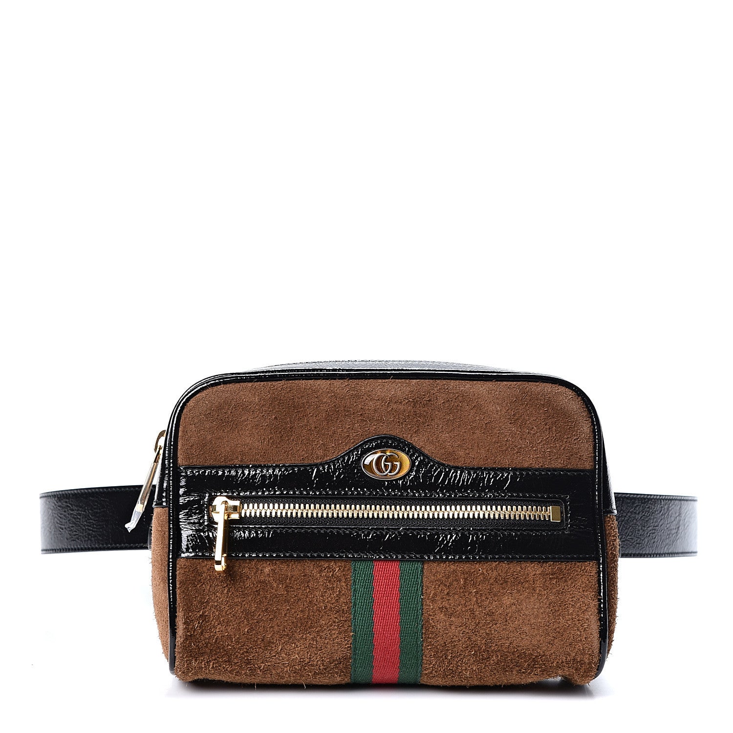 Gucci Suede Small Ophidia Belt Bag 85 34 Brown 1 of 11
