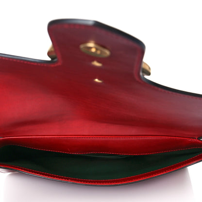 Gucci Tuscany Lux Calfskin Web GG Marmont Shoulder Bag Red 4 of 10