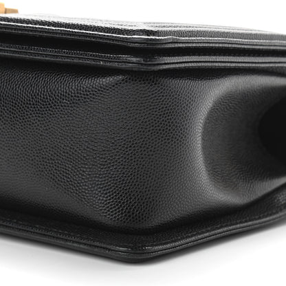 Chanel Caviar Quilted Medium Boy Flap Black 10 of 12