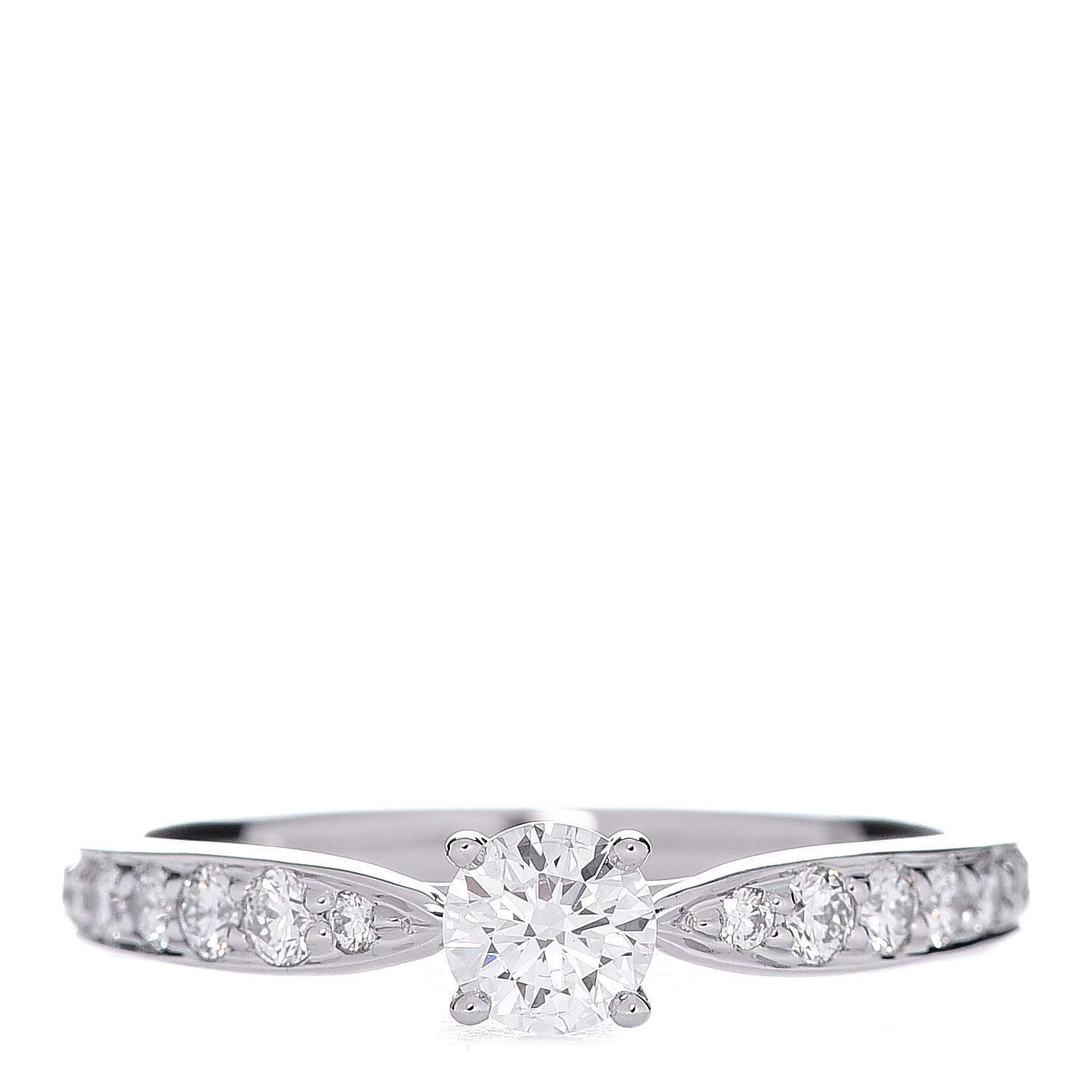 Tiffany Platinum Diamond .20ct Round Brilliant Harmony Engagement Ring 47 4 1 of 7