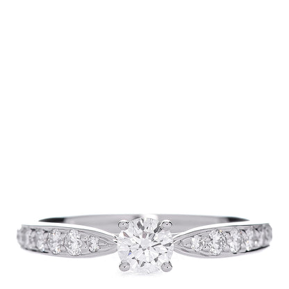 Tiffany Platinum Diamond .20ct Round Brilliant Harmony Engagement Ring 47 4 1 of 7