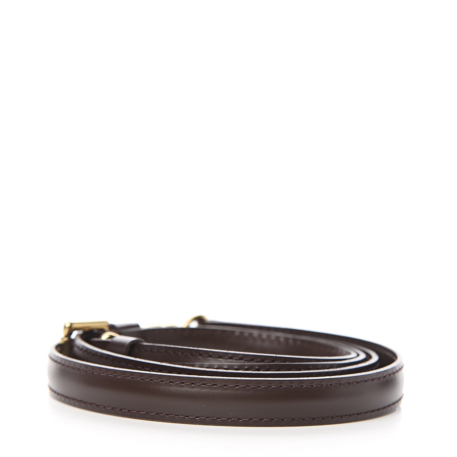 Louis Vuitton Calfskin 16mm Adjustable Shoulder Strap Brown 2 of 3