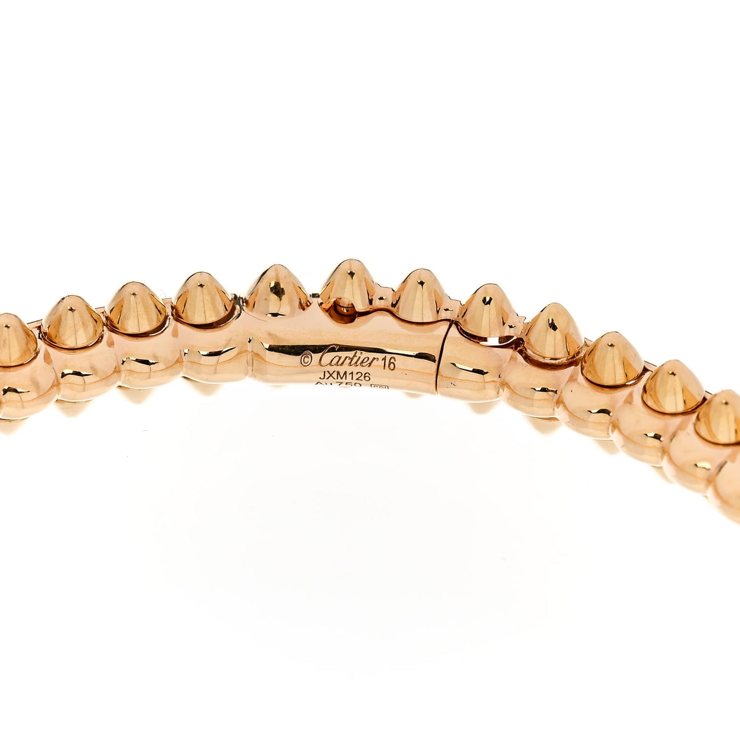 18K Pink Gold Small Clash De Cartier Bracelet 16