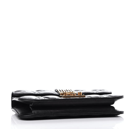 Christian Dior Lambskin Cannage Small Dioraddict Flap Bag Black 4 of 11