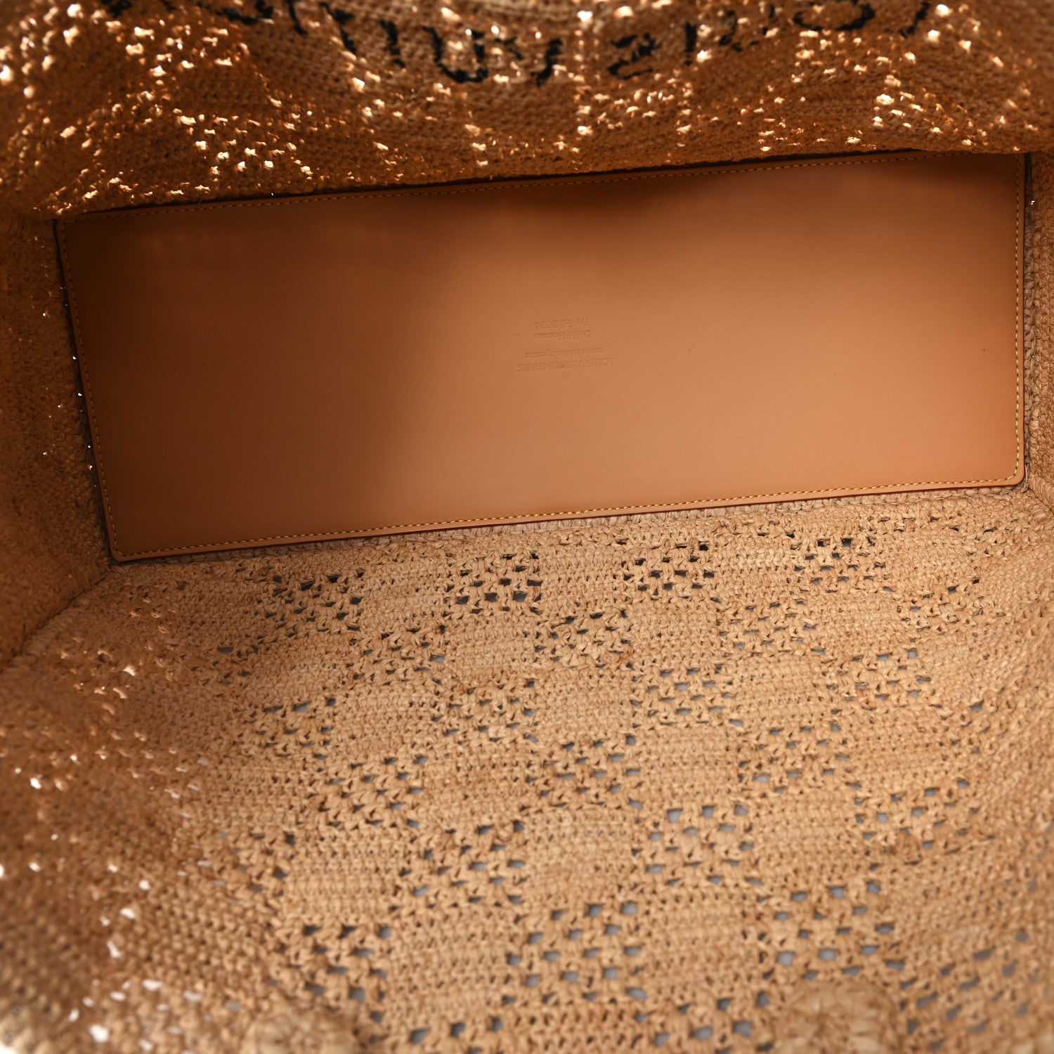 Louis Vuitton Raffia Summer Shopper Tote MM 6 of 11