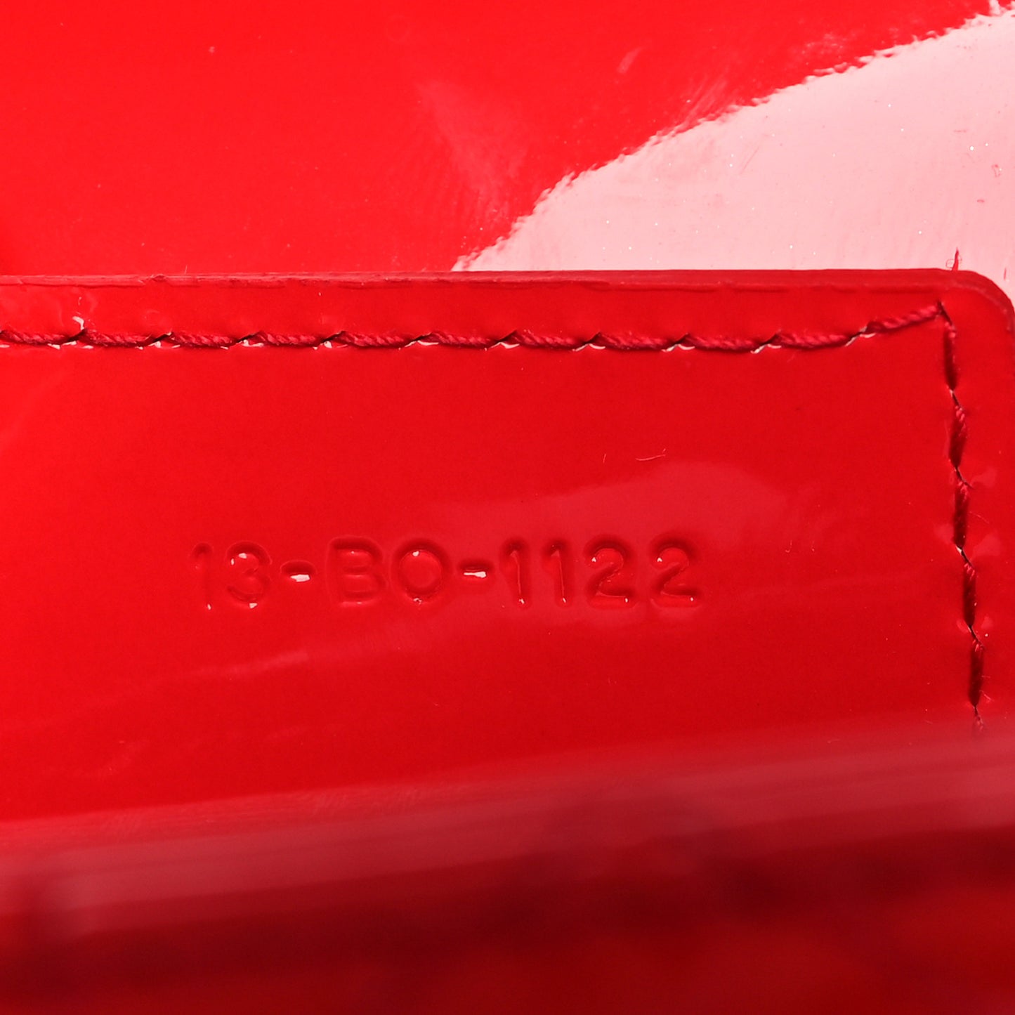 Patent Cannage Large Lady Dior Red
