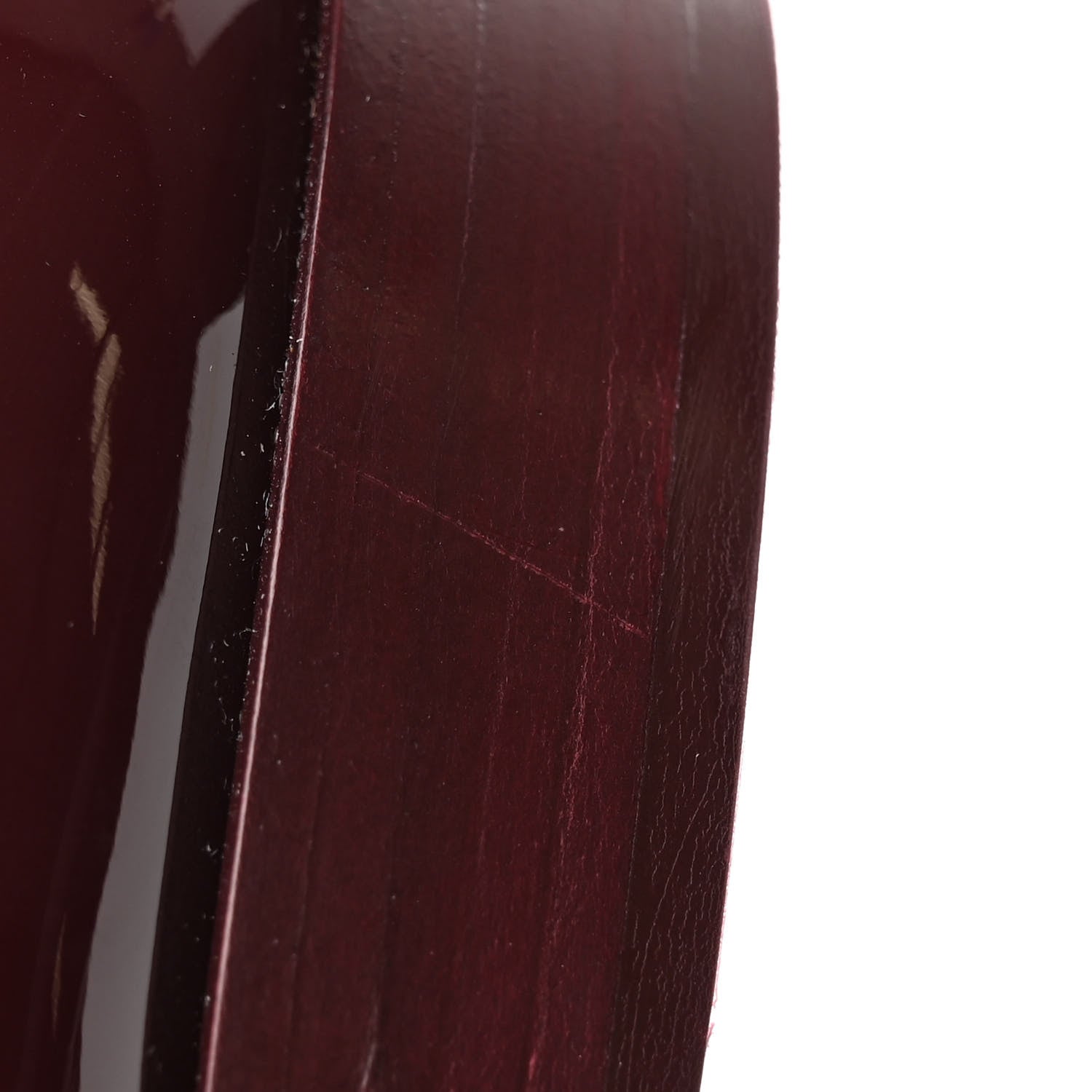 Chanel Patent Calfskin Mary Janes Flats 37 Burgundy 12 of 13