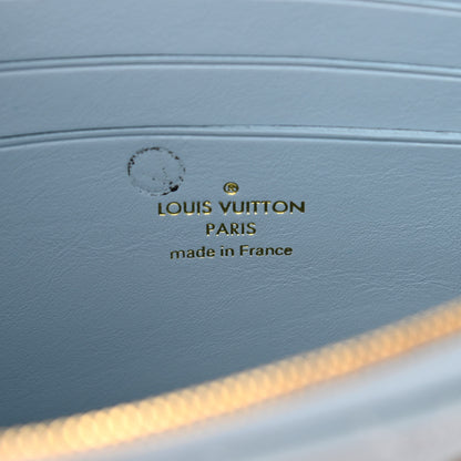 Louis Vuitton Calfskin New Wave Zipped Pochette Porcelain Blue 8 of 8