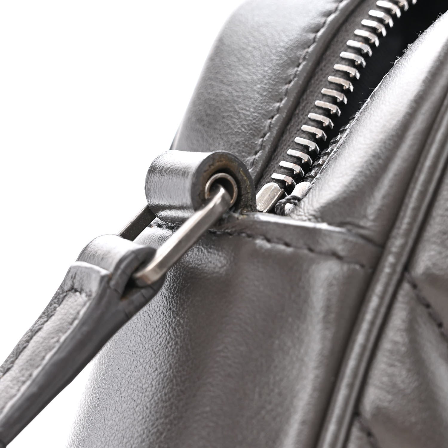 Saint Laurent Calfskin Matelasse Monogram Lou Camera Bag Dark Smog 13 of 14