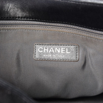 Chanel Washed Lambskin Quilted Maxi Chain Around Flap Black 6 of 14