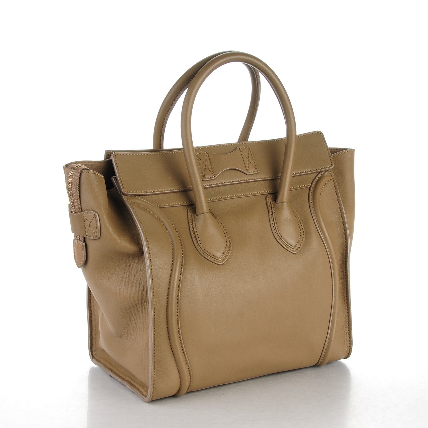 Celine Smooth Calfskin Mini Luggage Camel 3 of 8