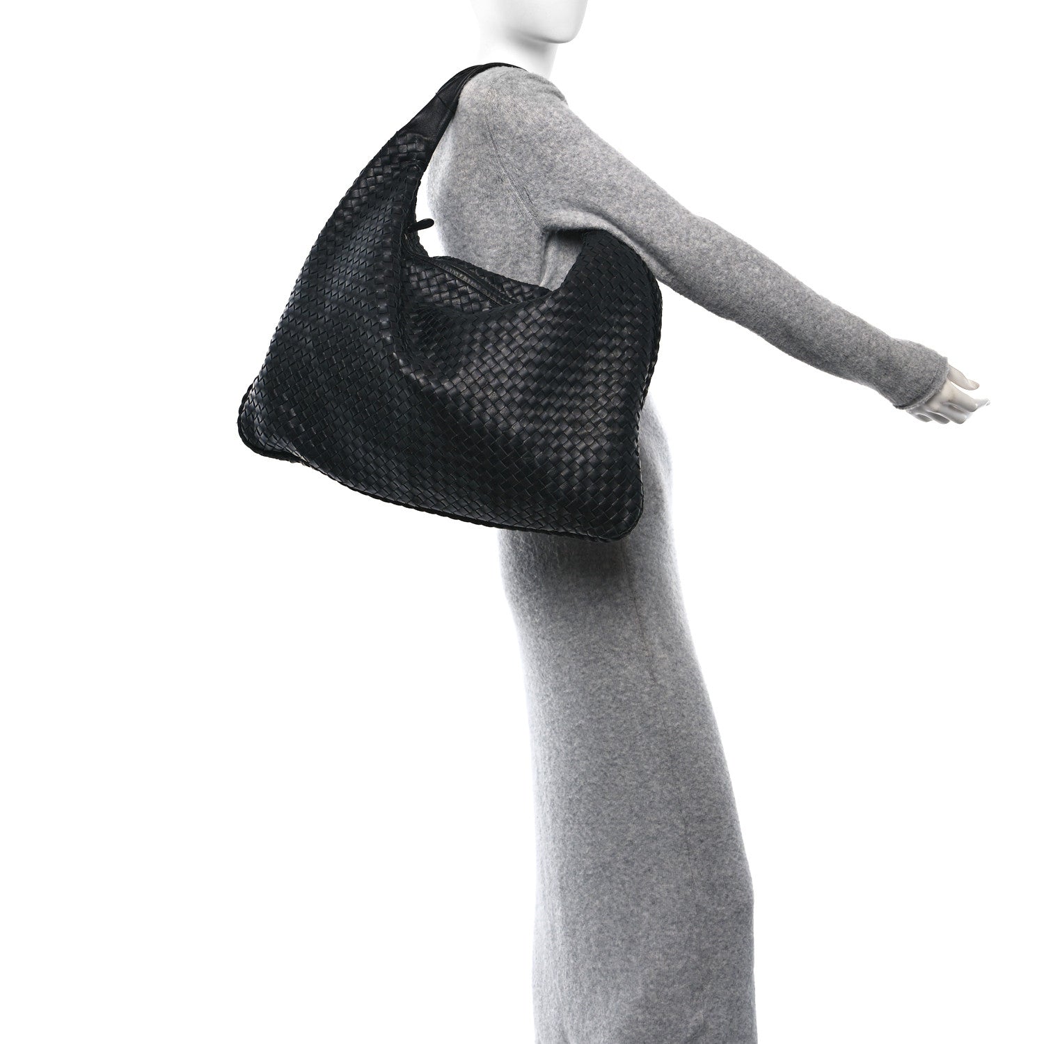 Bottega Veneta Nappa Intrecciato Maxi Veneta Hobo Black 2 of 11