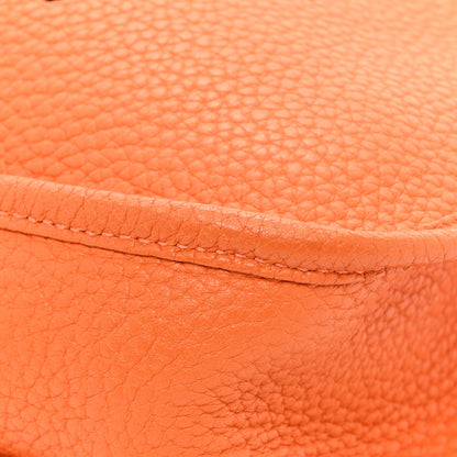 Hermes Taurillon Clemence Evelyne III PM Orange 12 of 13