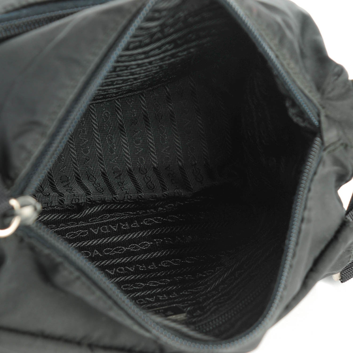 Prada Nylon Vela Small Hunting Bag Black 5 of 7