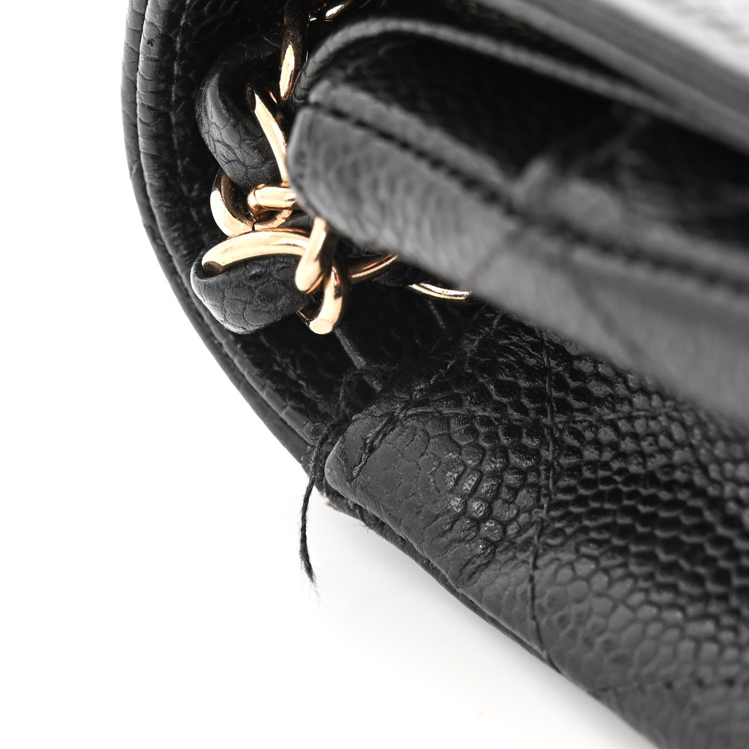 Chanel Caviar Quilted Medium Double Flap Black 11 of 12