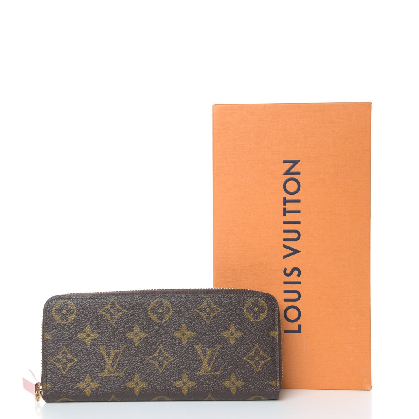 Monogram Clemence Wallet Rose Ballerine