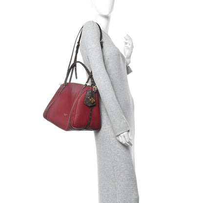Louis Vuitton Calfskin Monogram Express MM Carmin Red 2 of 9