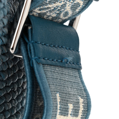 Loewe Raffia Mini Slit Tote Bag Blue 10 of 11
