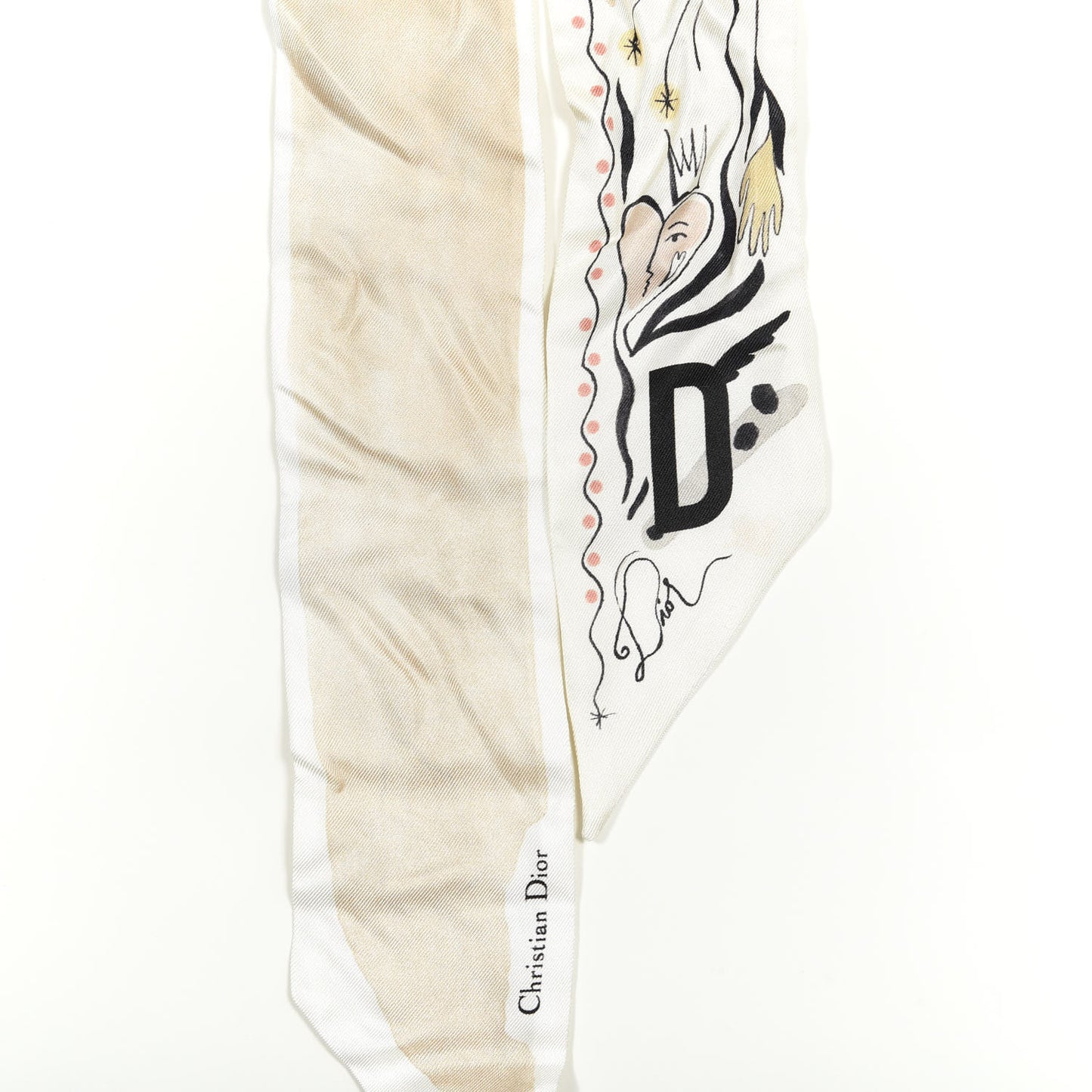 Silk Damier Mitzah Scarf