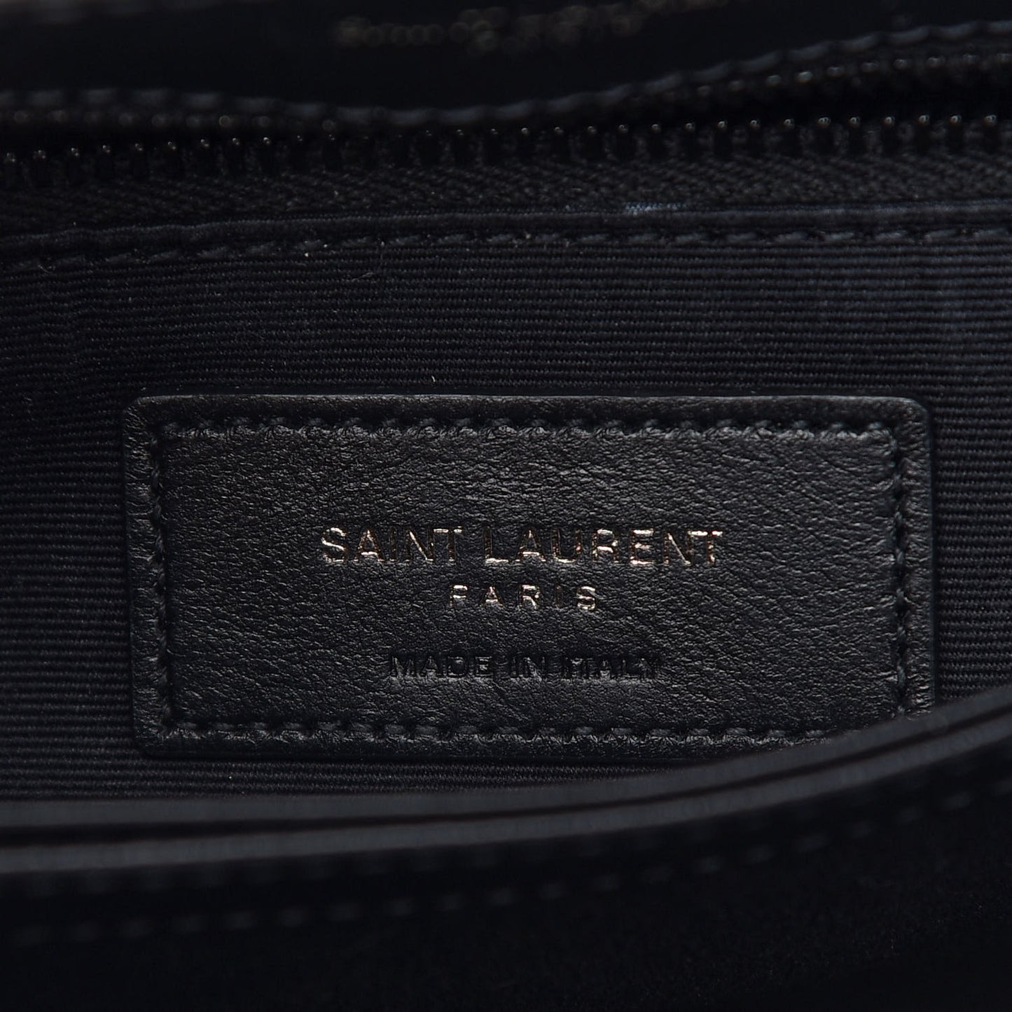 Calfskin Y Quilted Monogram Toy Loulou Crossbody Bag Black