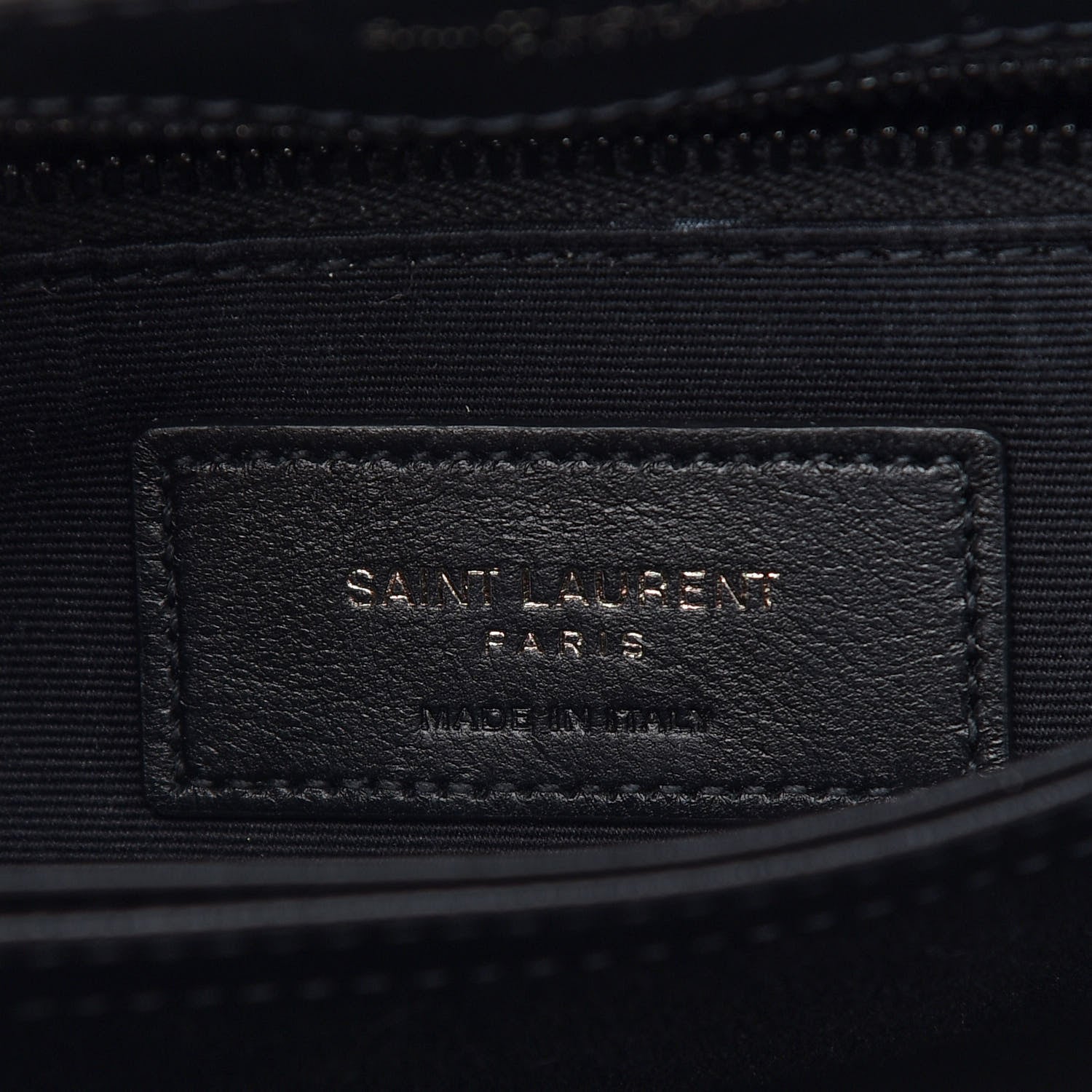 Saint Laurent Calfskin Y Quilted Monogram Toy Loulou Crossbody Bag Black 6 of 10