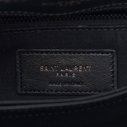 Saint Laurent Calfskin Y Quilted Monogram Toy Loulou Crossbody Bag Black 6 of 10