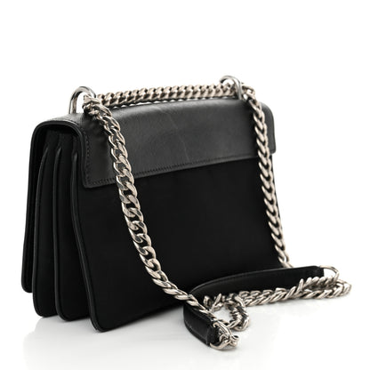 Prada Saffiano Tessuto Nylon Chain Shoulder Bag Black 3 of 11