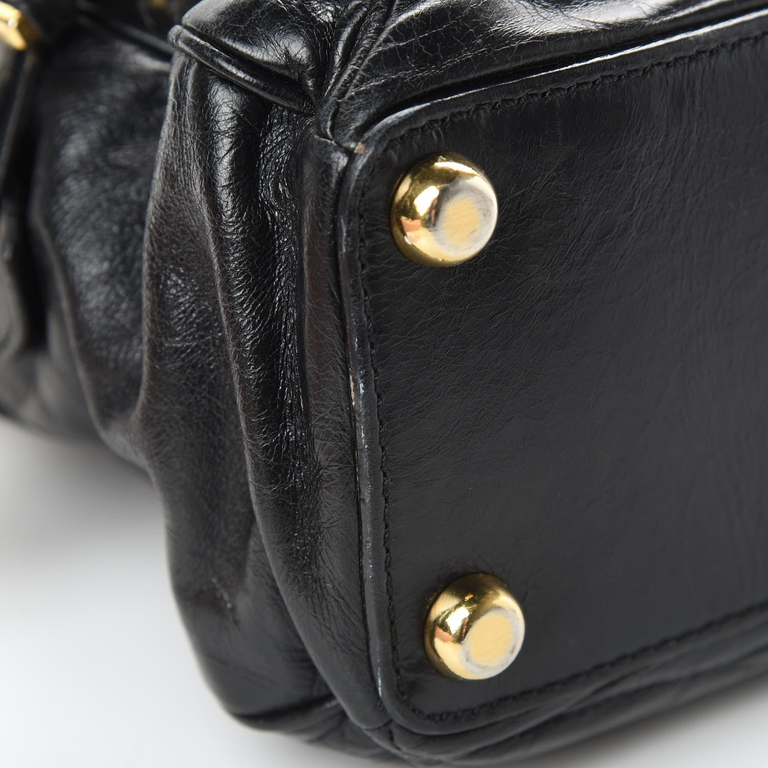 Marc Jacobs Lambskin Patchwork Quilted Venetia Satchel Black 11 of 15