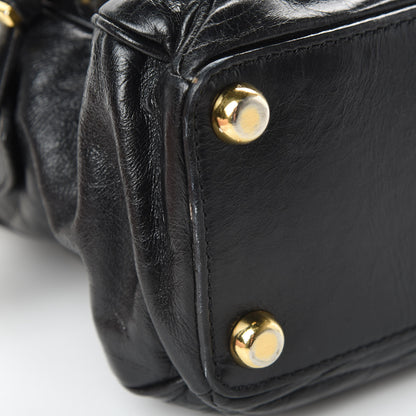 Marc Jacobs Lambskin Patchwork Quilted Venetia Satchel Black 11 of 15