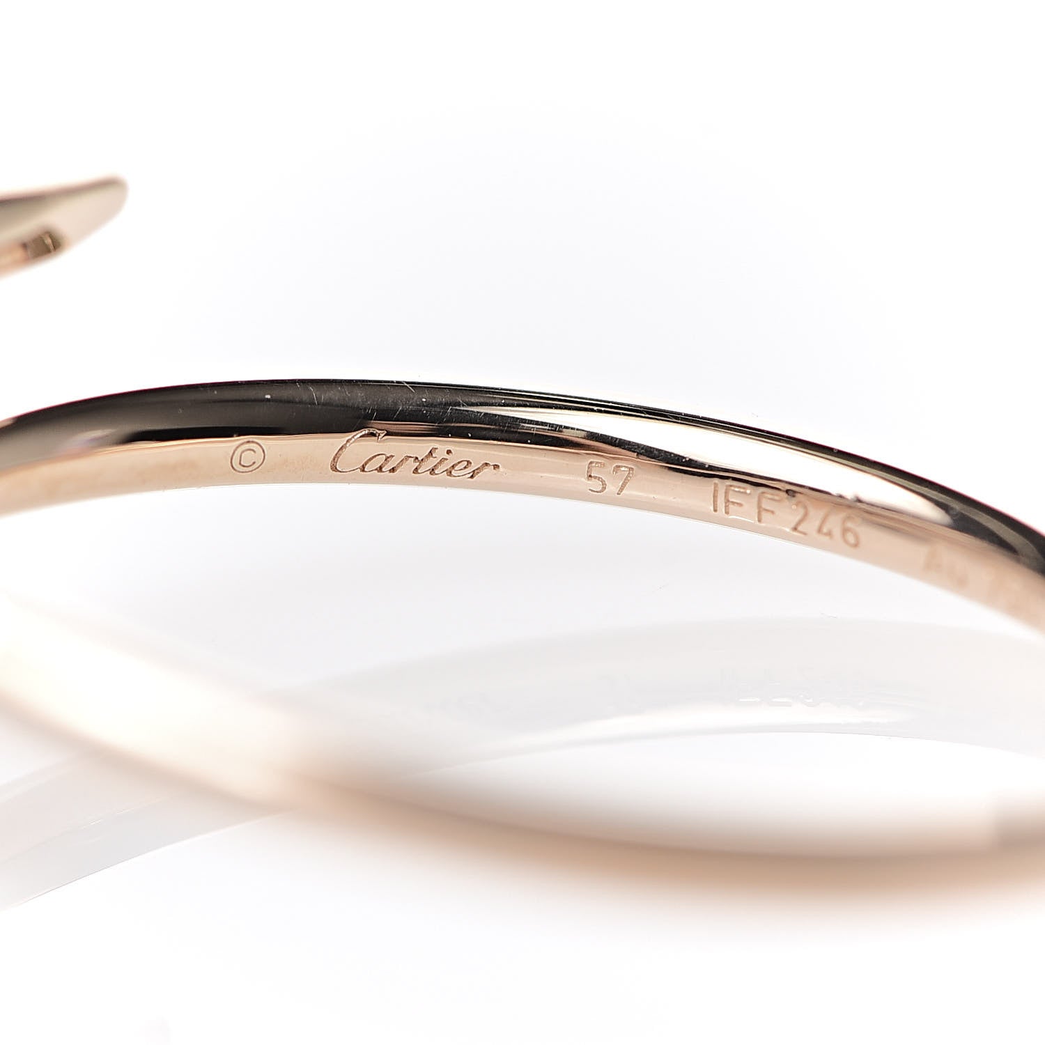 Cartier 18K Pink Gold Small Juste Un Clou Ring 57 8 4 of 6