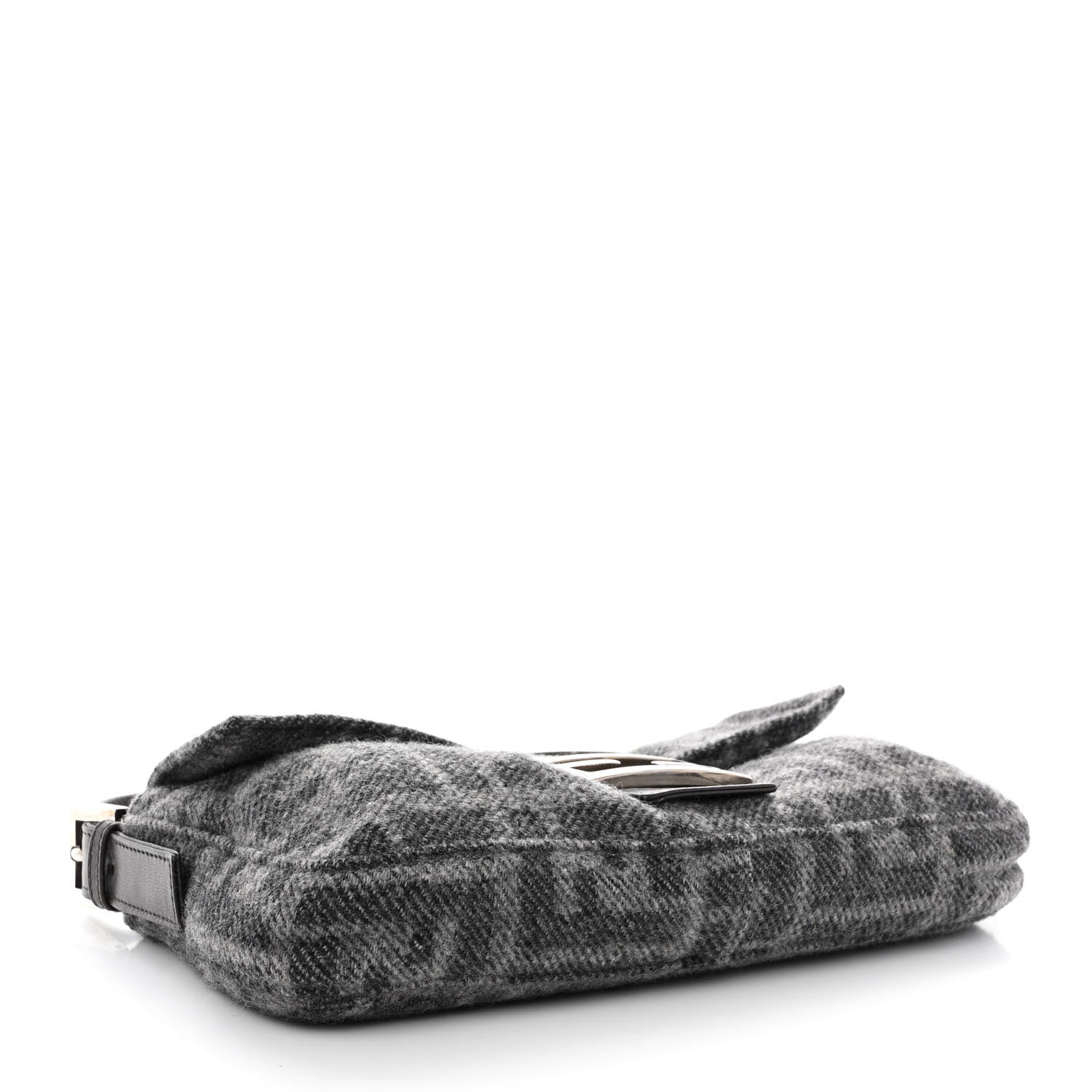 Fendi Wool Zucca Baguette Grey 4 of 10