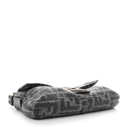 Fendi Wool Zucca Baguette Grey 4 of 10