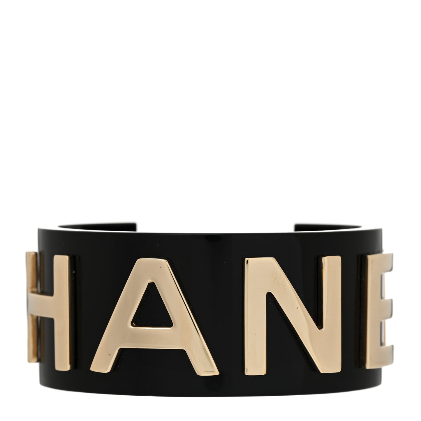 Resin Metal Cuff Black