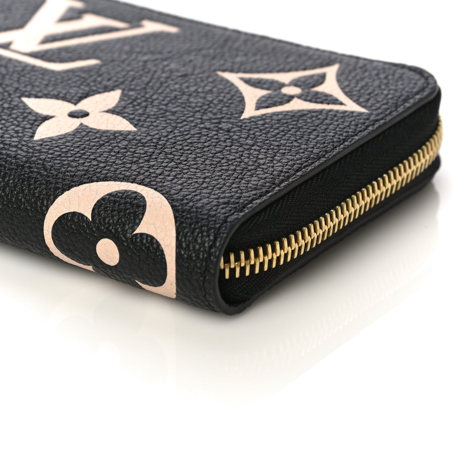 Empreinte Monogram Giant Zippy Wallet Black Beige