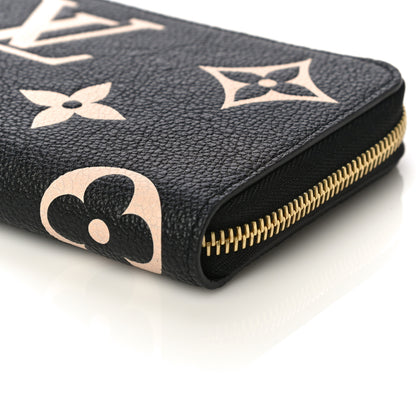 Louis Vuitton Empreinte Monogram Giant Zippy Wallet Black Beige 9 of 9