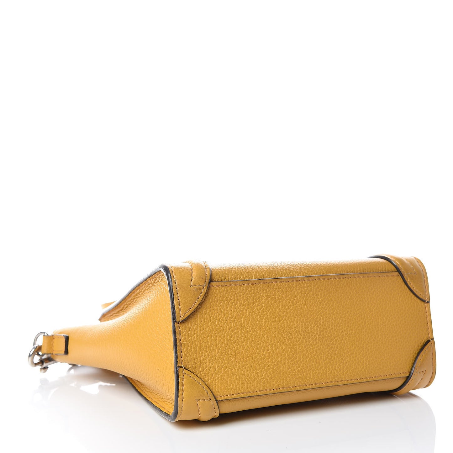 Drummed Calfskin Nano Luggage Ocre