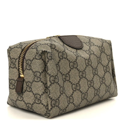 Gucci Soft GG Supreme Monogram Calfskin Medium Ophidia Cosmetic Case Beige Ebony New Acero 3 of 8