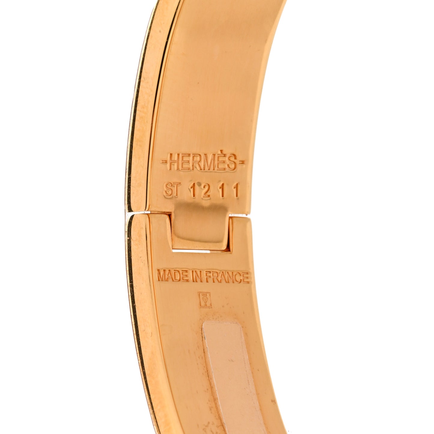 Enamel Narrow Clic Clac H Bracelet PM Black