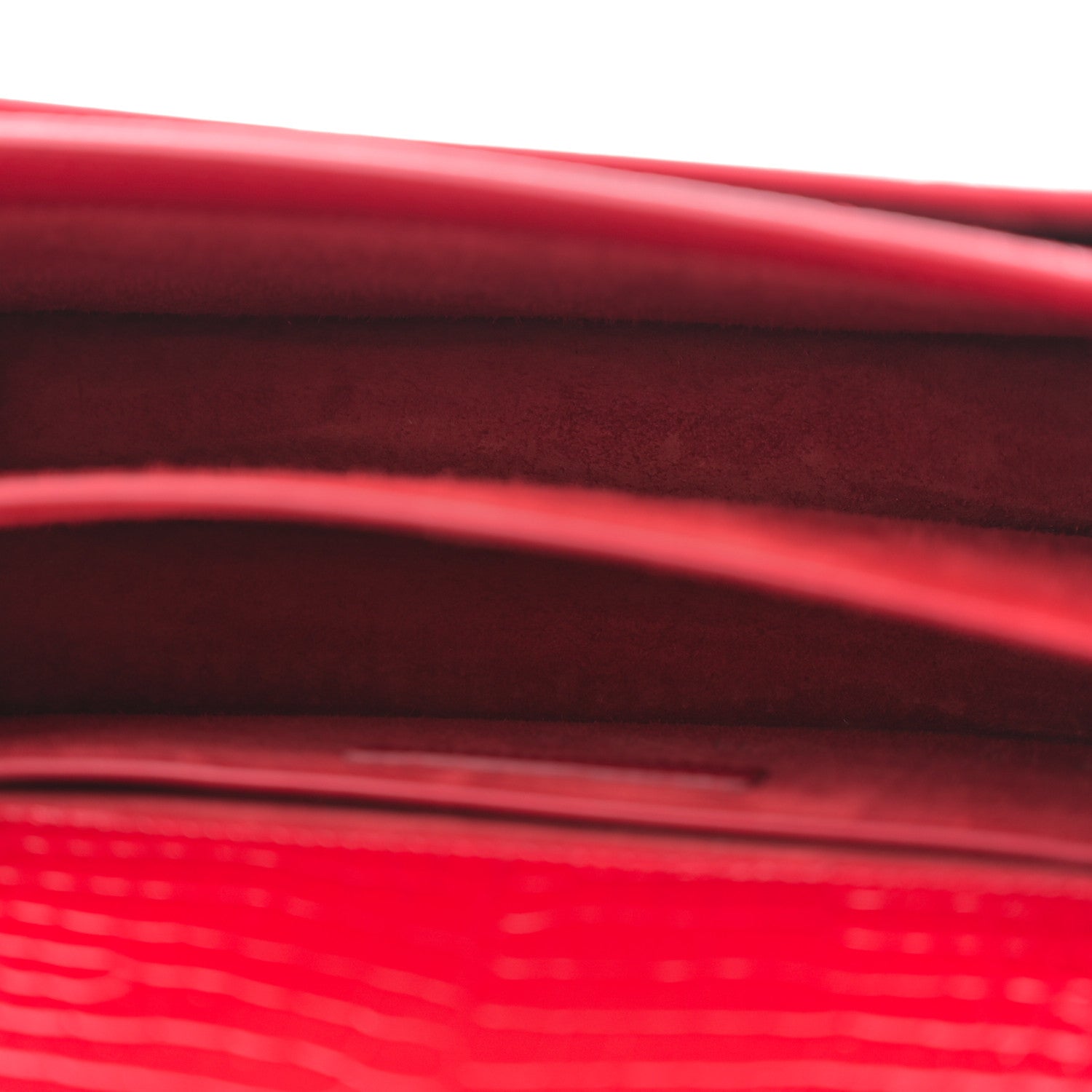 Saint Laurent Calfskin Crocodile Embossed Medium Monogram Sunset Sunset Rouge Eros 5 of 10