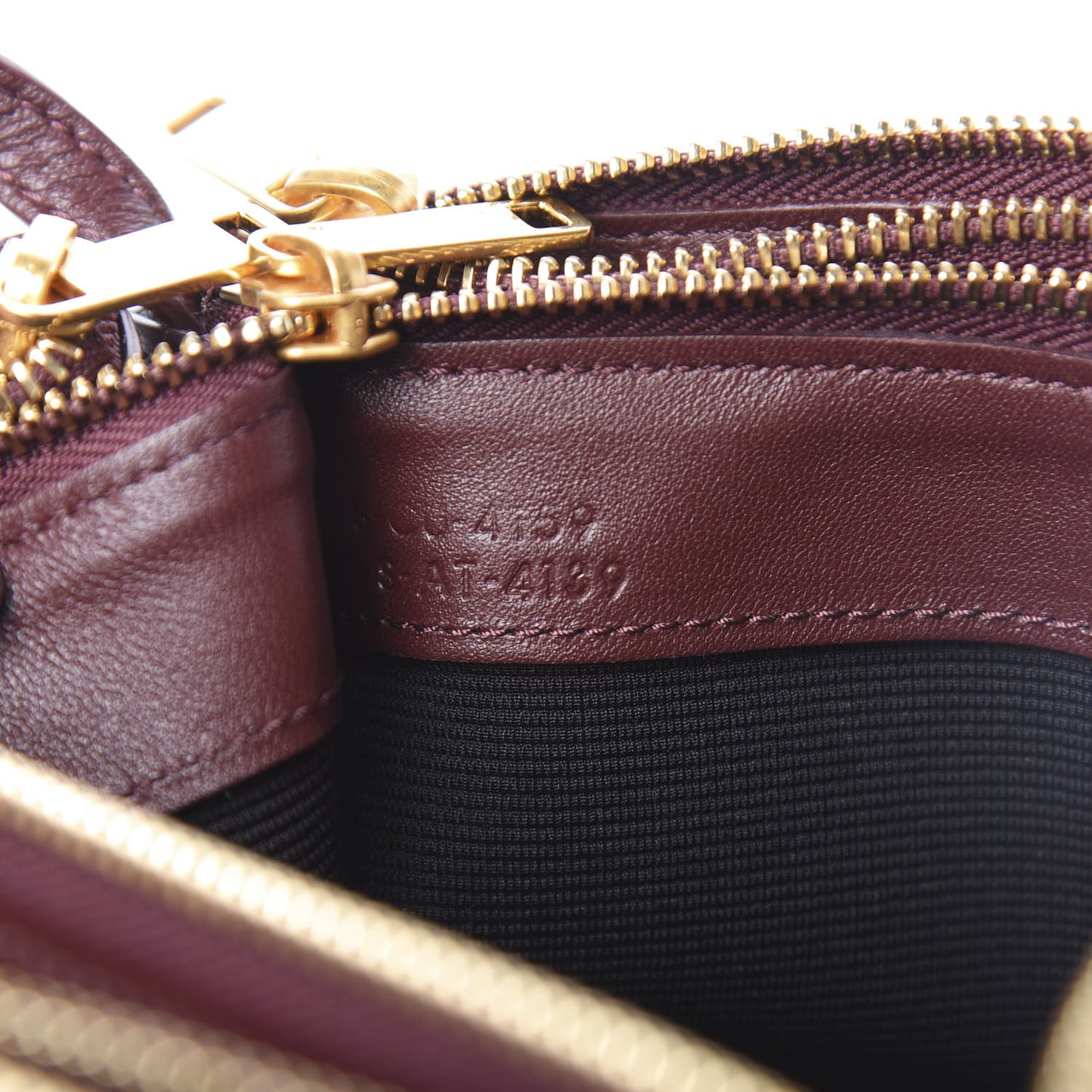 Lambskin Large Trio Crossbody Bag Burgundy