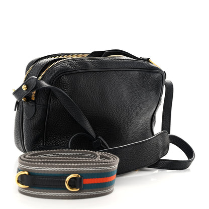 Prada Vitello Daino Medium Double Zip Shoulder Bag Black 3 of 10